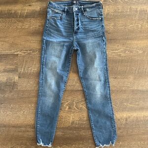 Abercrombie & Fitch Simone High Rise Ankle Blue Jeans